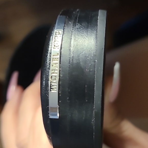 Michael Kors Bergen chain toe ring slide leather sandal - Picture 7 of 8